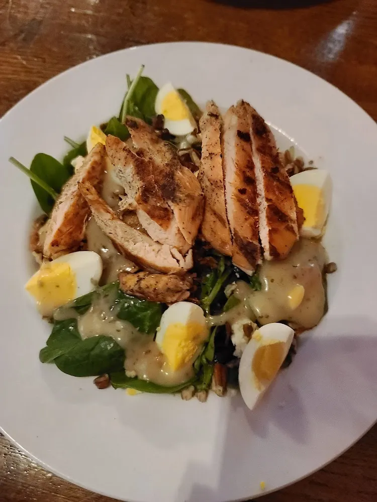 Chicken Spinach Salad Sous Vide Prepared Chicken